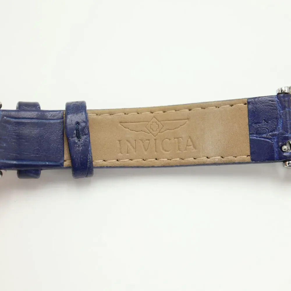 Timex Indiglo Silver Tone Date 29mm Womens Watch Blue Leather w New Battery